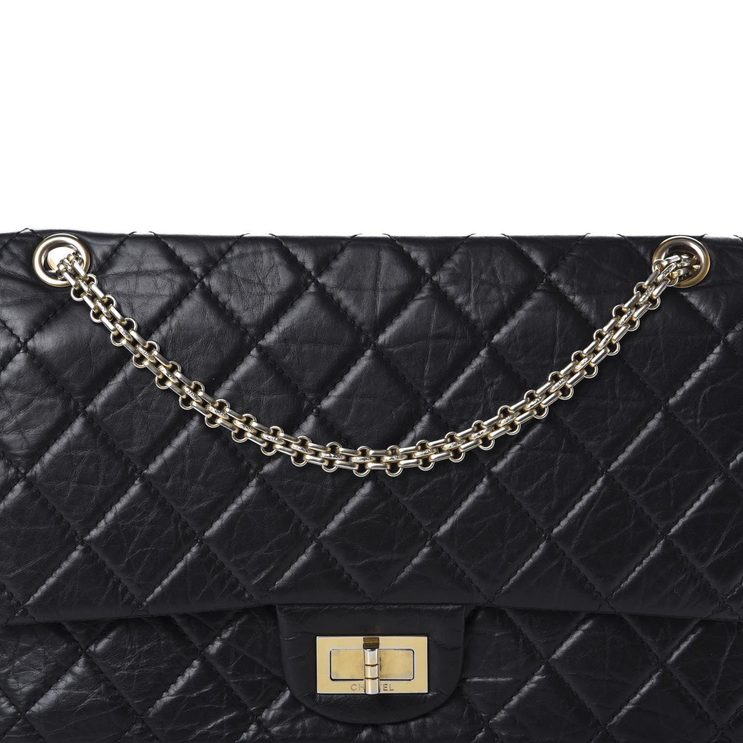 Chanel Aged Calfskin Quilted 2.55 Reissue 227 Flap Black 10 of 10