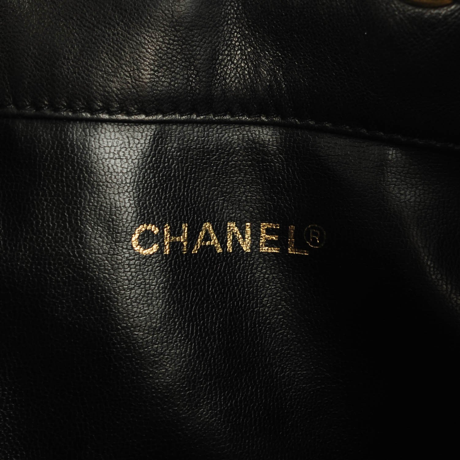Chanel Lambskin CC Drawstring Shoulder Bag Black 8 of 11