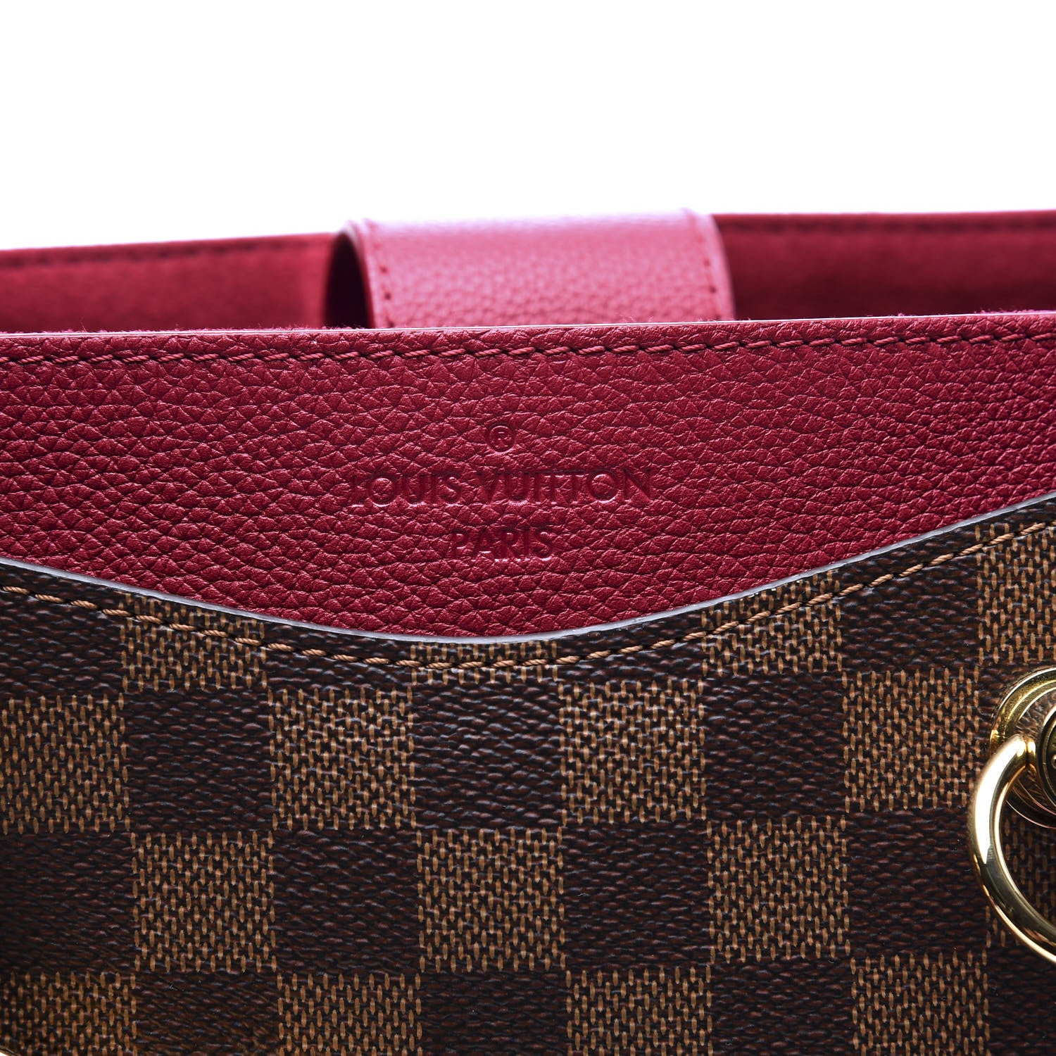 Louis Vuitton Damier Ebene LV Riverside Lie De Vin 11 of 11