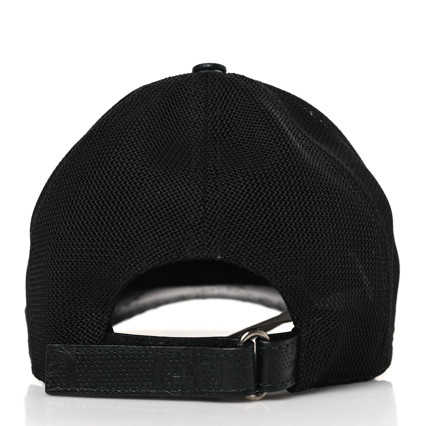 Calfskin Mesh GG Tennis Embossed Gary Baseball Hat L Black