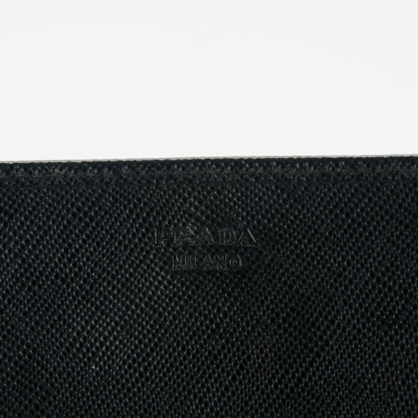 Saffiano Metal Oro Chain Wallet Nero Black