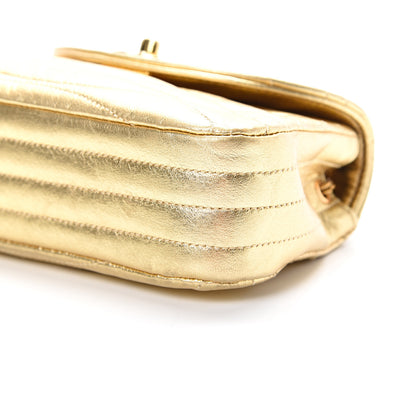 Chanel Metallic Lambskin Quilted Mini Flap Gold 9 of 10