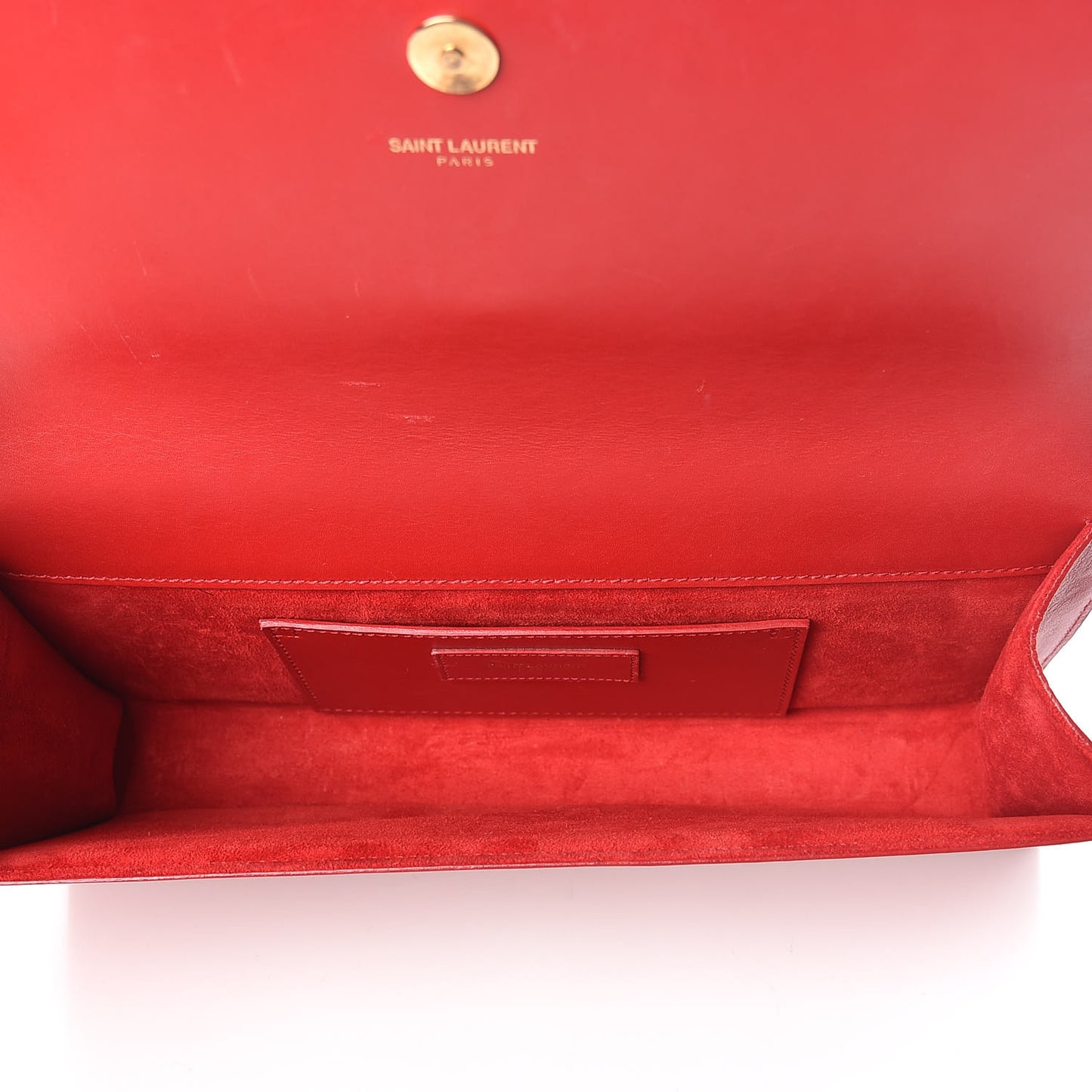 Calfskin Monogram Cassandre Clutch Rouge Orient