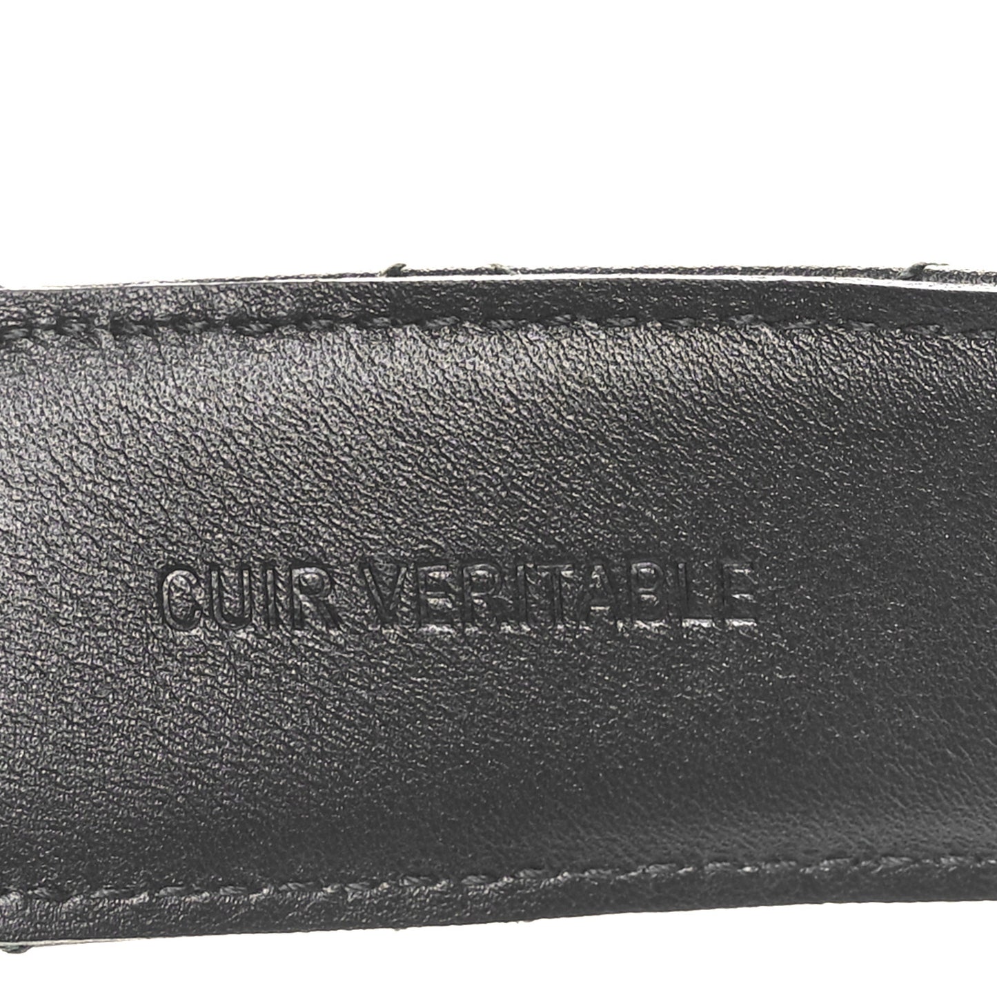 Calfskin Quilted CC Chain Belt 80 32 Black