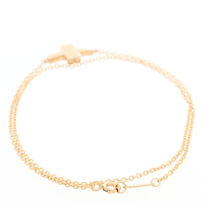 Tiffany 18K Rose Gold T Double Chain Bracelet 2 of 5