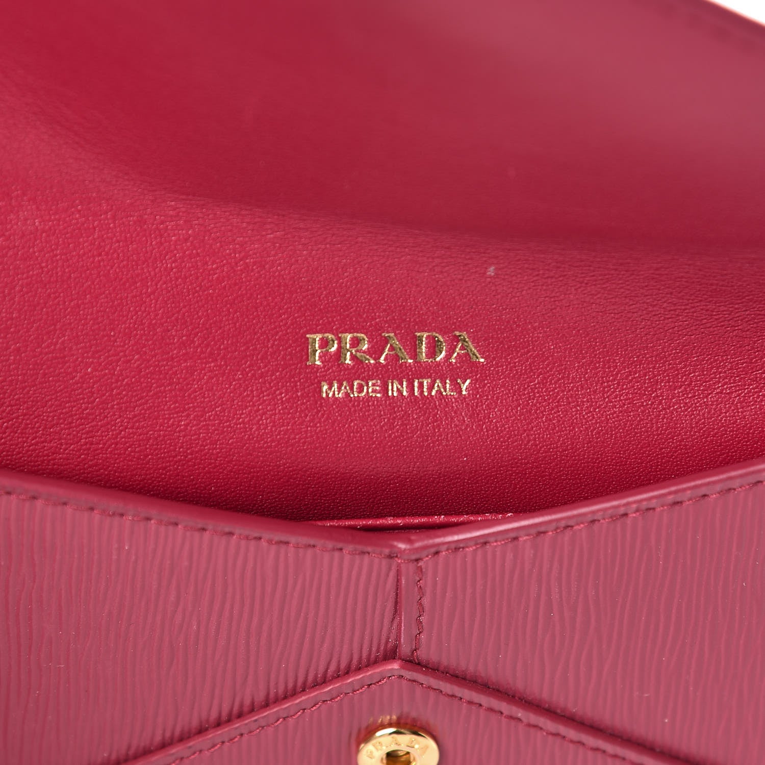 Prada Vitello Move Envelope Wallet Ibisco 6 of 9