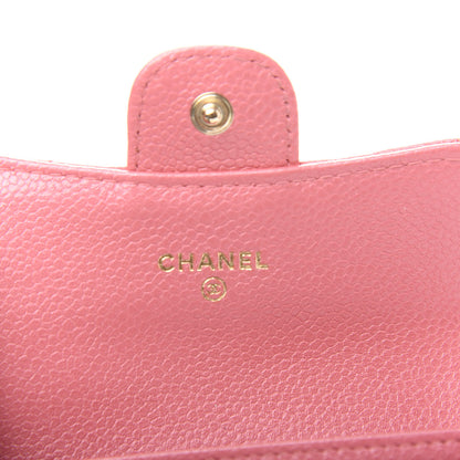 Chanel Caviar Quilted Flap Card Holder Pink 6 of 8