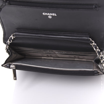 Chanel Calfskin Quilted Cambon Wallet On Chain WOC Black 4 of 10