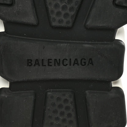 Balenciaga Neoprene Knit Mens Speed Clear Sole Sneakers 9 Black White 6 of 7
