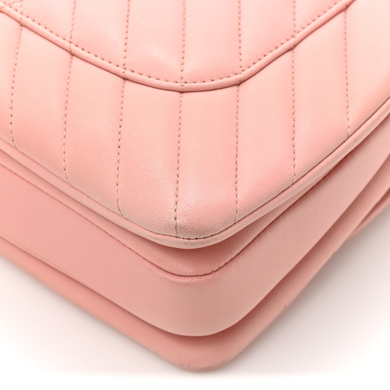 Chanel Lambskin Chevron Quilted Small Trendy CC Dual Handle Flap Bag Light Pink 11 of 14