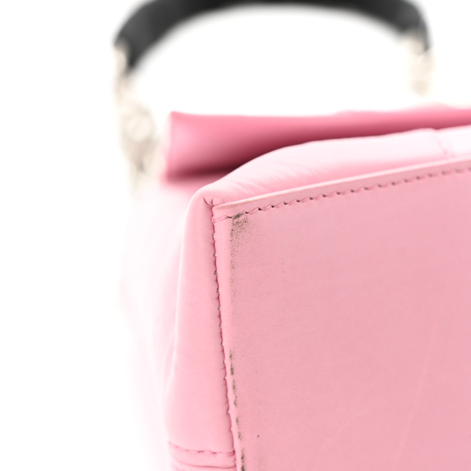 Balenciaga Calfskin S Downtown Shoulder Bag Candy Pink Black 11 of 12