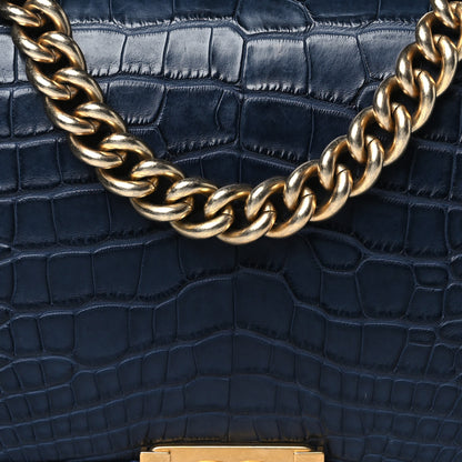 Chanel Alligator Medium Boy Flap Navy 8 of 10
