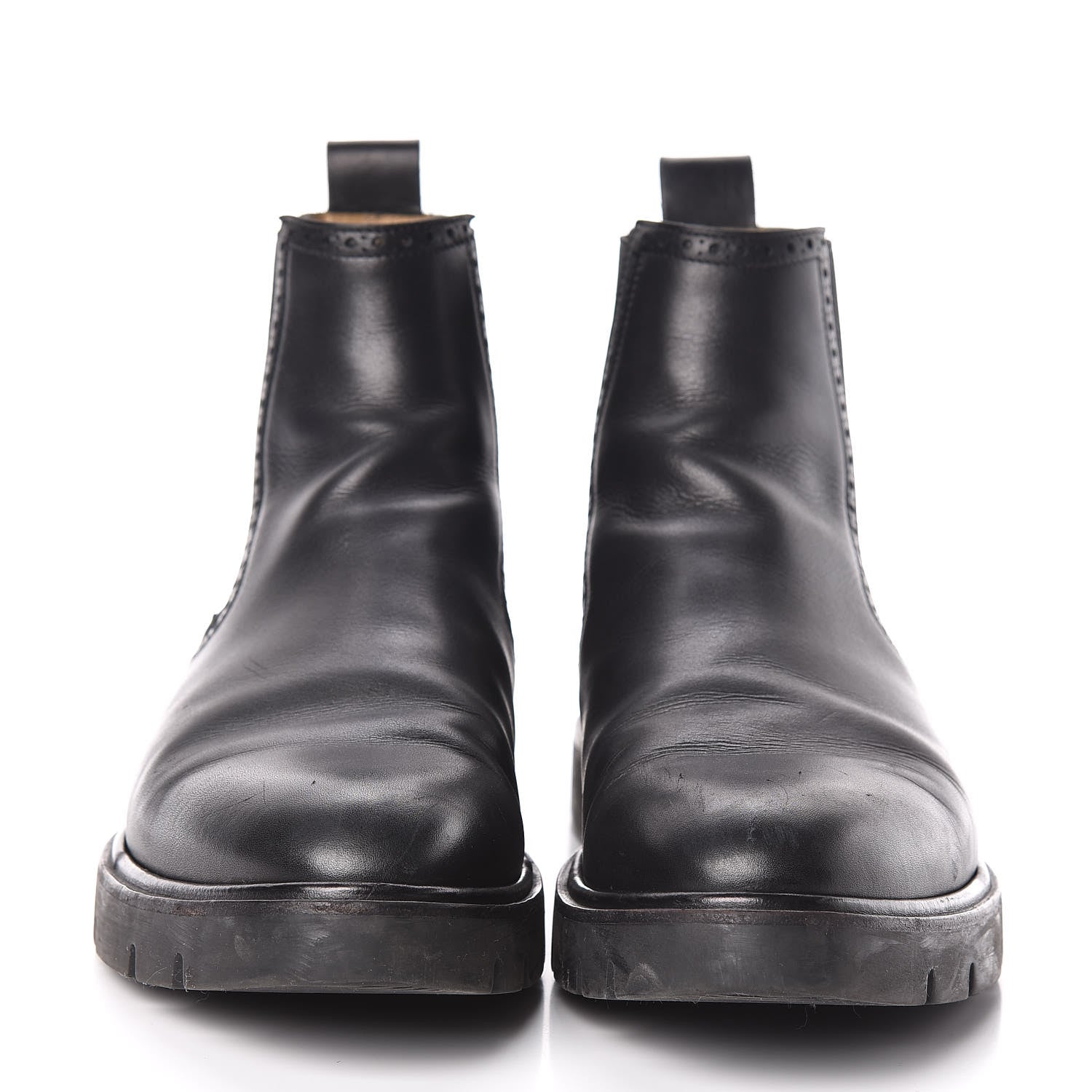 Hermes Calfskin Mens Ankle Boots 43 Black 2 of 14