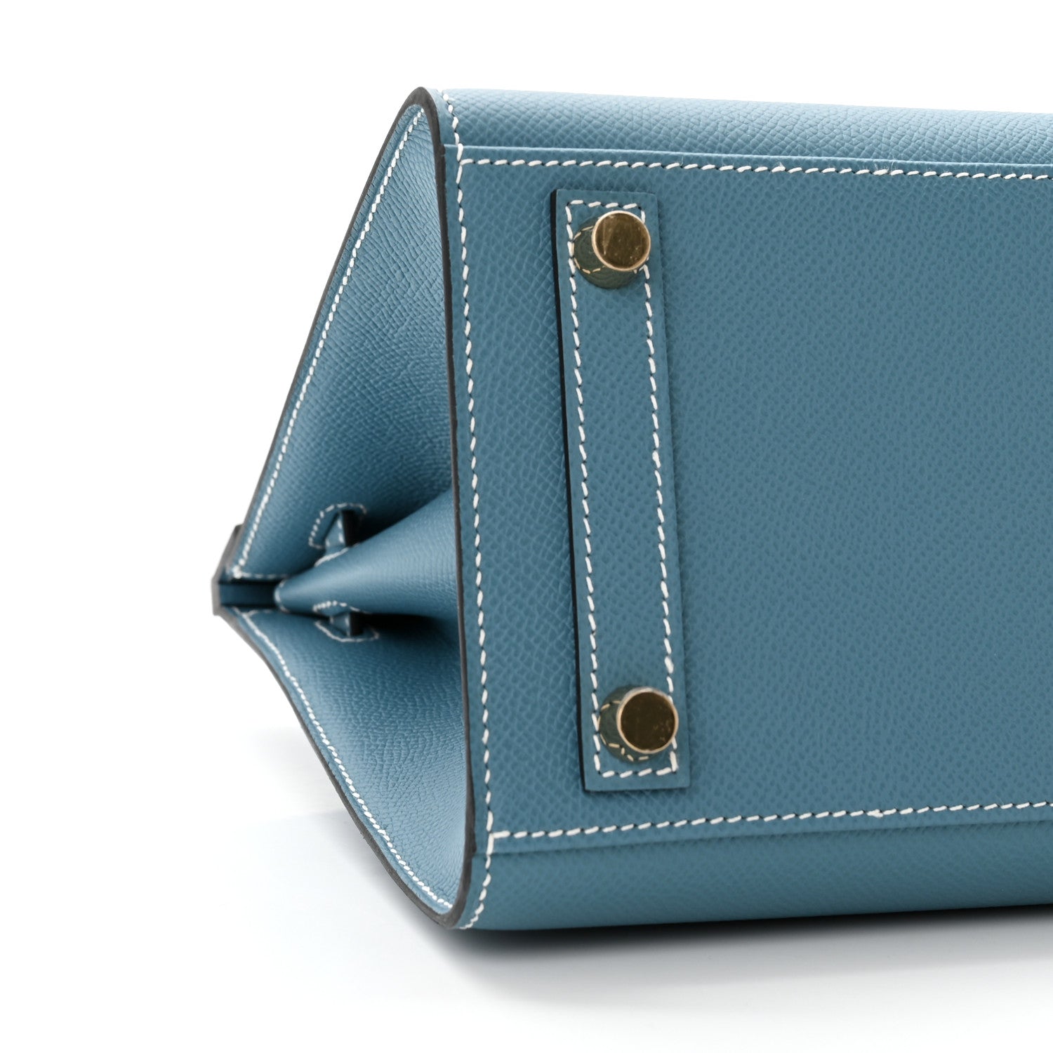 Hermes Epsom Birkin Sellier 25 New Blue Jean 8 of 10