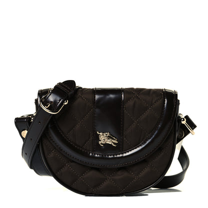 Burberry Nylon Quilted Crossbody Dark Brown 1 of 6
