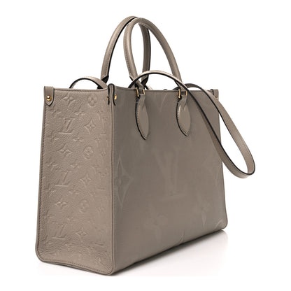 Louis Vuitton Empreinte Monogram Giant Onthego MM Tourterelle 2 of 8