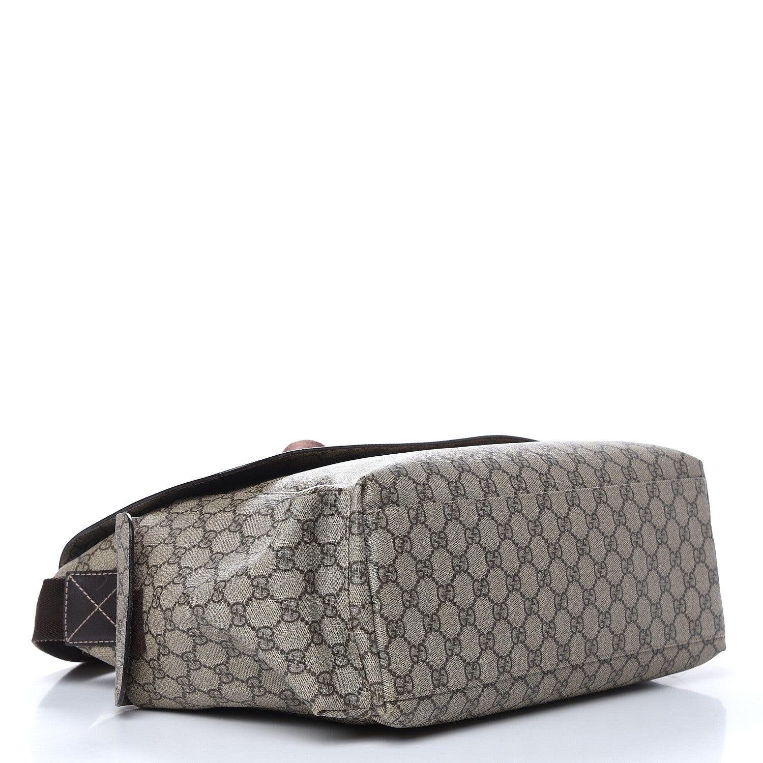 Gucci GG Plus Monogram Messenger Diaper Bag Dark Brown 4 of 13