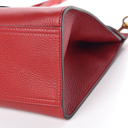 Gucci Calfskin Small GG Marmont Top Handle Bag Vulcanic Red 11 of 11
