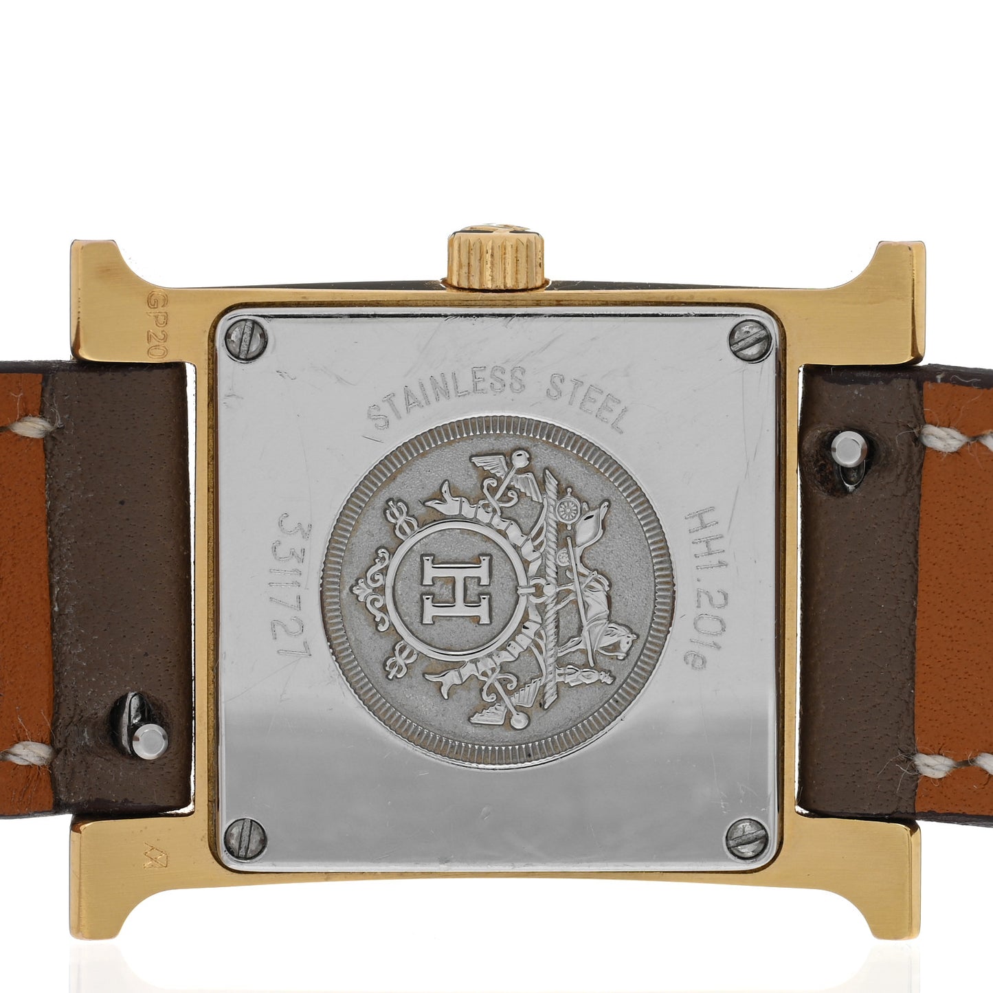 Stainless Steel Swift 21mm Heure H Hour Quartz Watch Etoupe