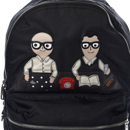 Dolce & Gabbana Nylon Family Patch Backpack Black 7 of 15