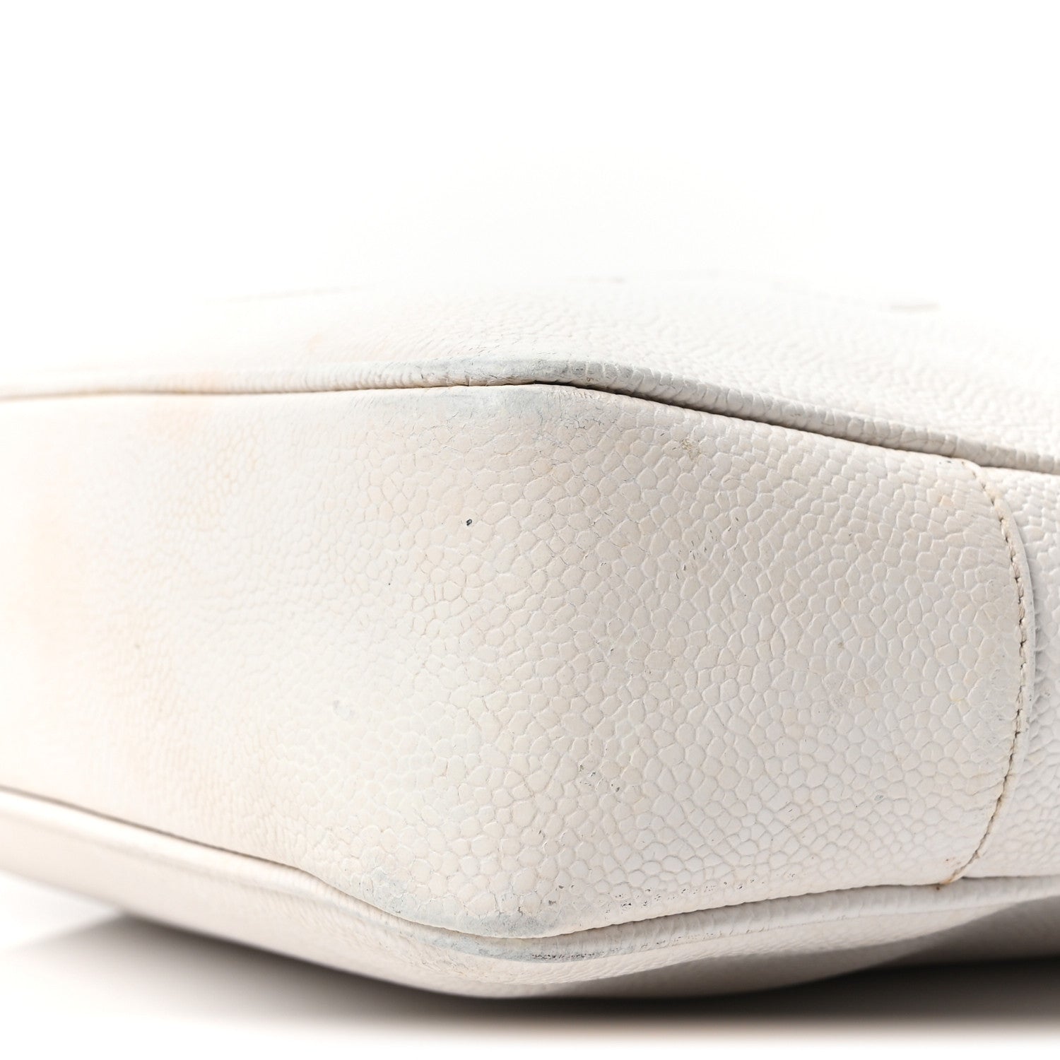 Chanel Caviar Flap Shoulder Bag White 11 of 11