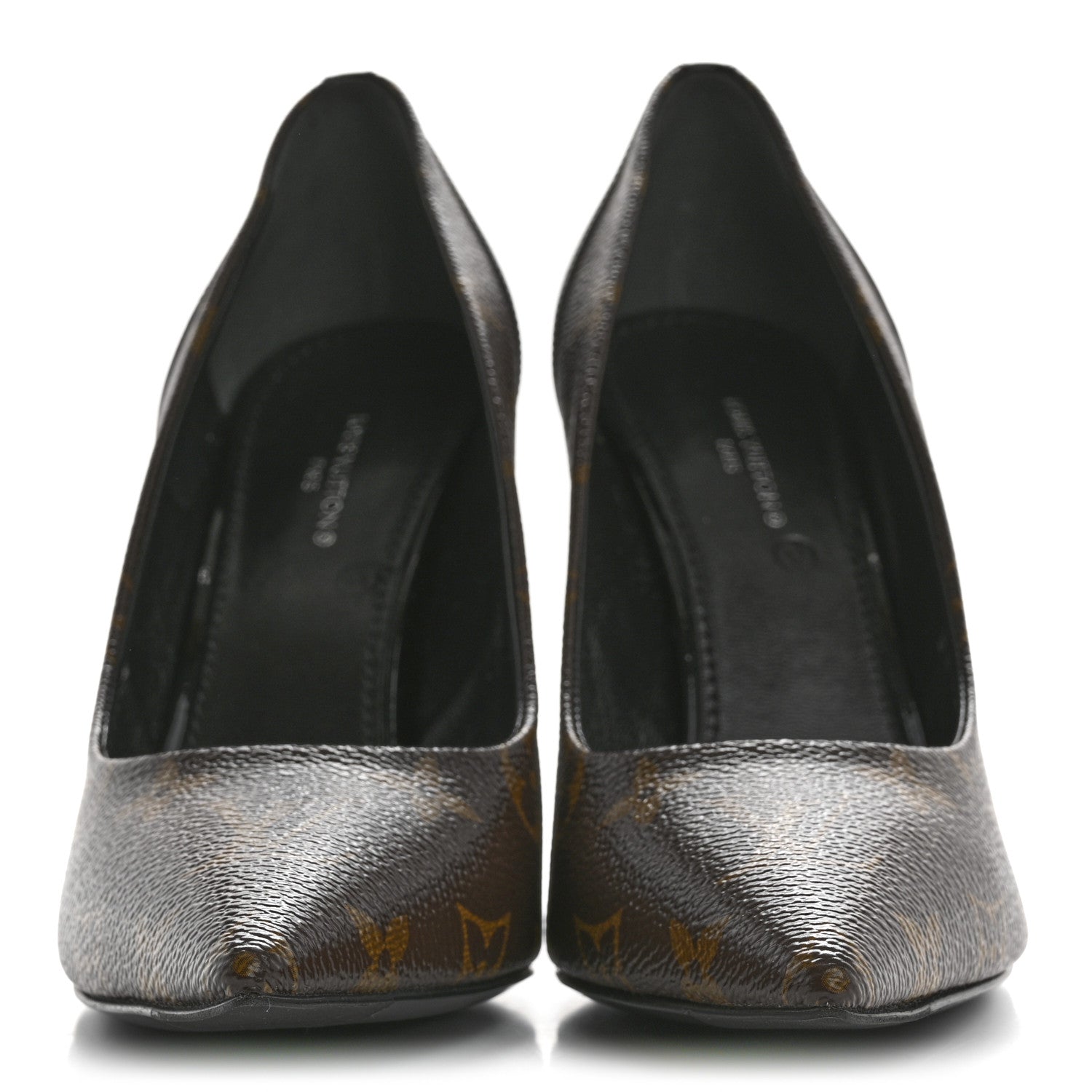 Louis Vuitton Monogram Cherie Pumps 37.5 Black 3 of 9