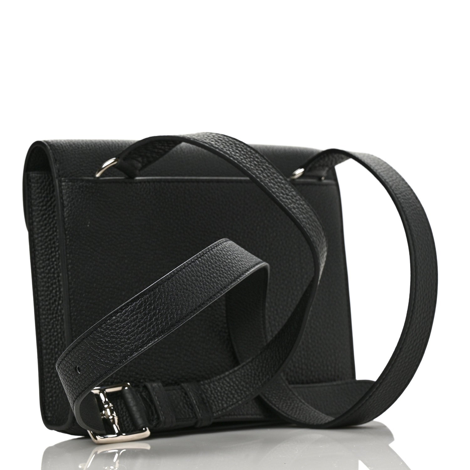 Hermes Togo Sac A Depeches 21 Messenger Bag Black 3 of 10