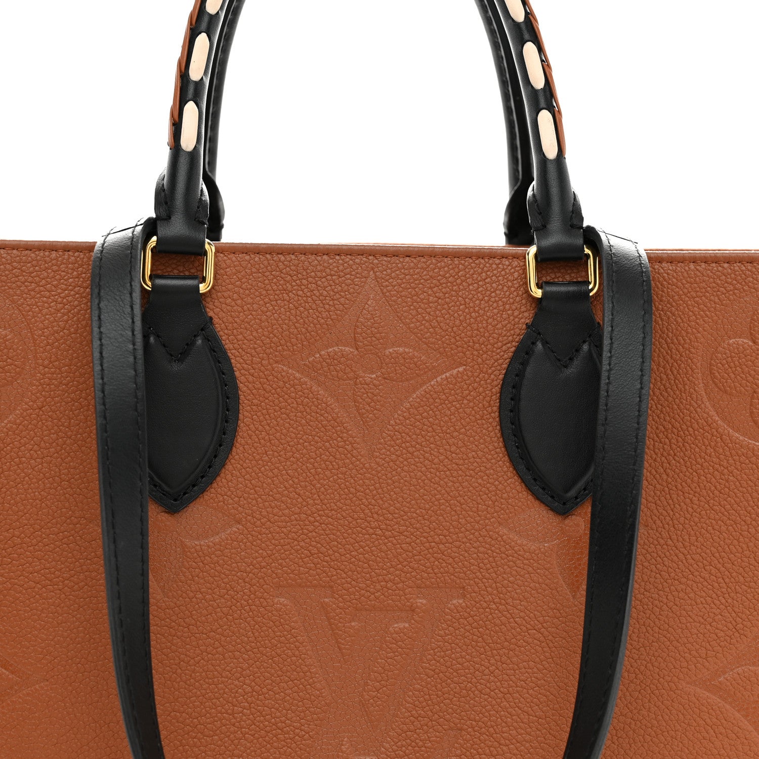 Louis Vuitton Empreinte Monogram Giant Wild At Heart Onthego MM Caramel 7 of 12