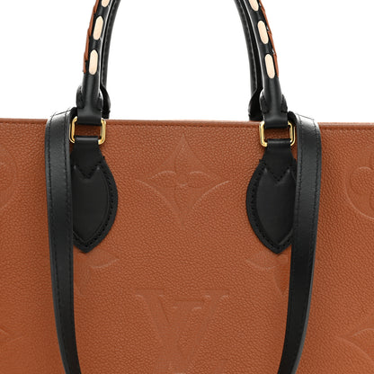 Louis Vuitton Empreinte Monogram Giant Wild At Heart Onthego MM Caramel 7 of 12