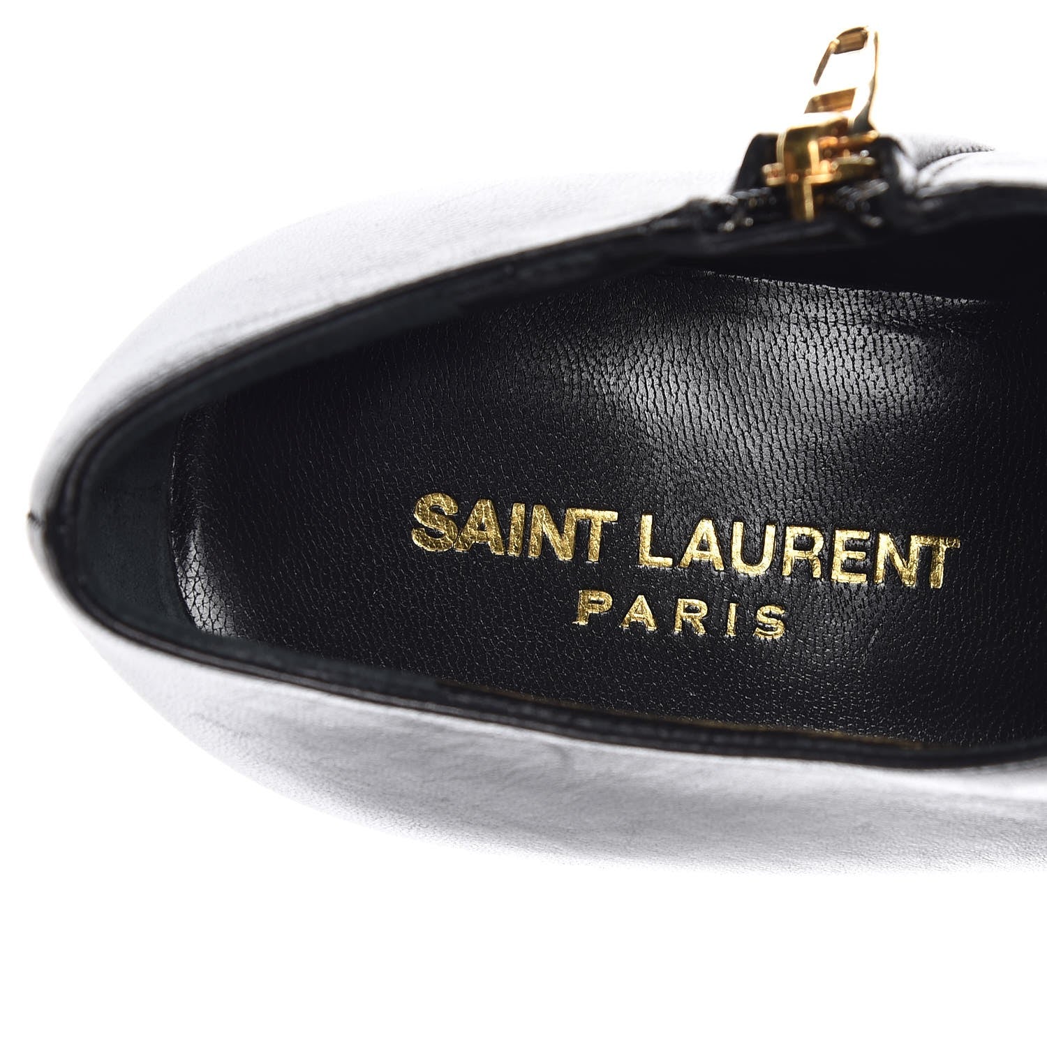 Saint Laurent Nappa Cap Toe Ankle Boots 38.5 Black 5 of 9