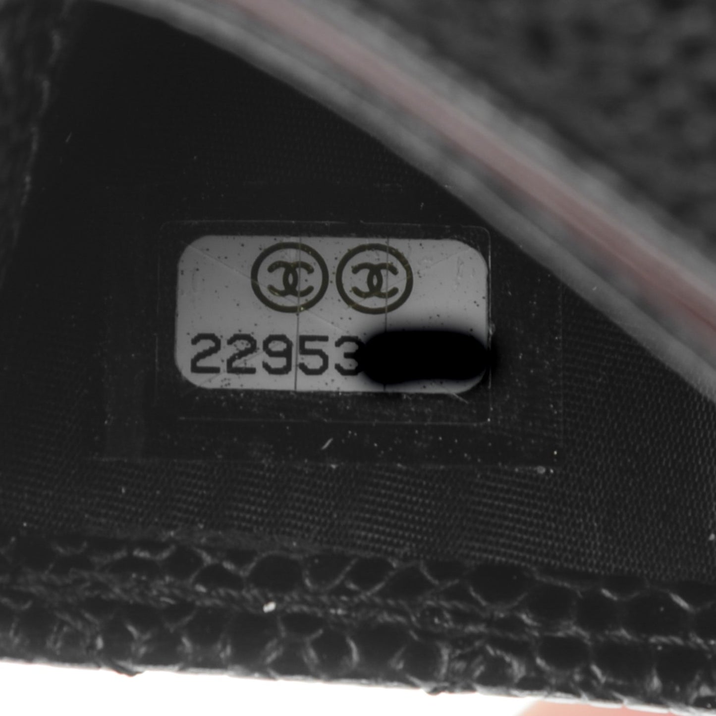 Caviar Quilted Card Holder Black
