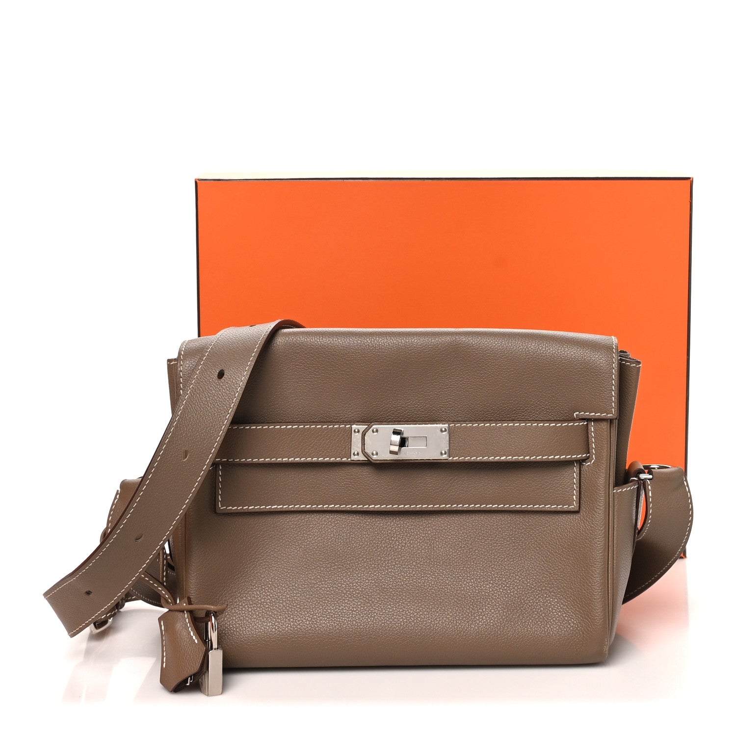 Hermes Evercolor Kelly Messenger PM Etoupe 10 of 10