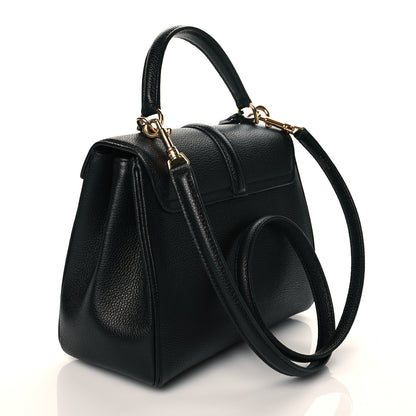 Celine Grained Calfskin Small 16 Top Handle Bag Black 3 of 10