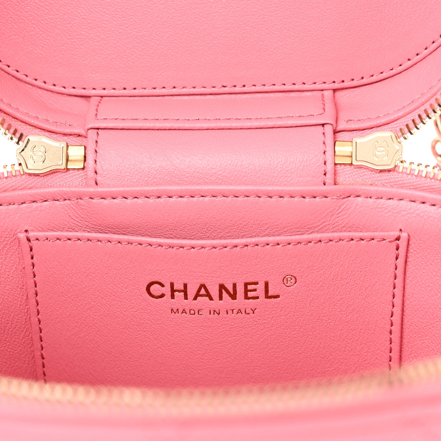 Chanel Lambskin Quilted Trendy Vanity Case Pink 6 of 10