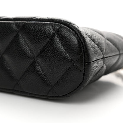 Chanel Caviar Quilted Classic Clutch With Chain Black 10 of 12