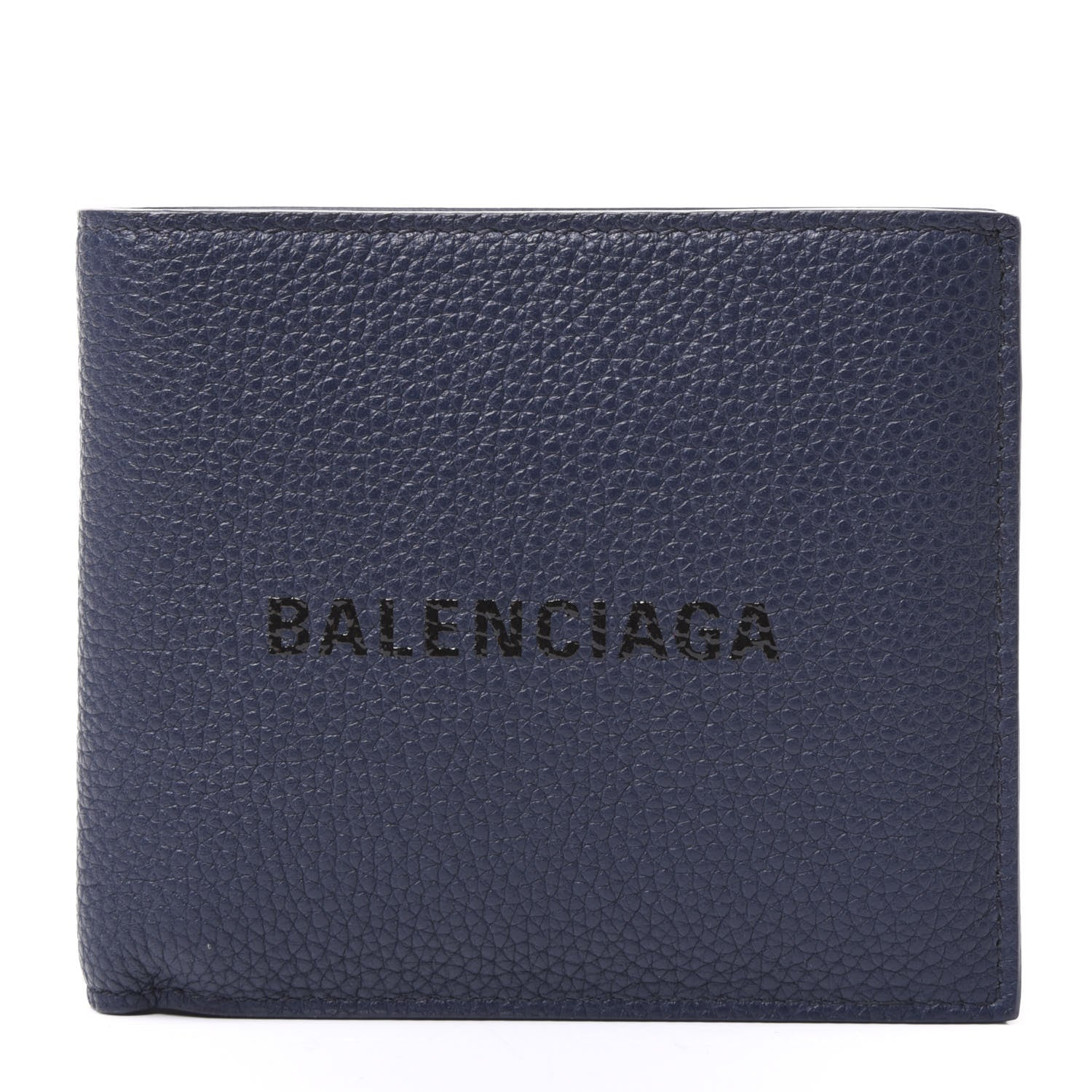 Balenciaga Calfskin Everyday Square Bi-Fold Wallet Bleu 1 of 8