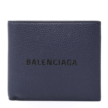 Balenciaga Calfskin Everyday Square Bi-Fold Wallet Bleu 1 of 8