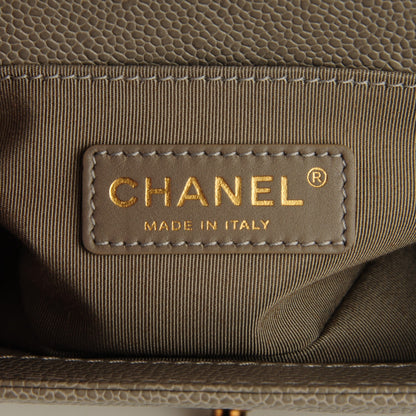 Chanel Caviar Quilted Small Boy Flap Light Grey 7 of 9