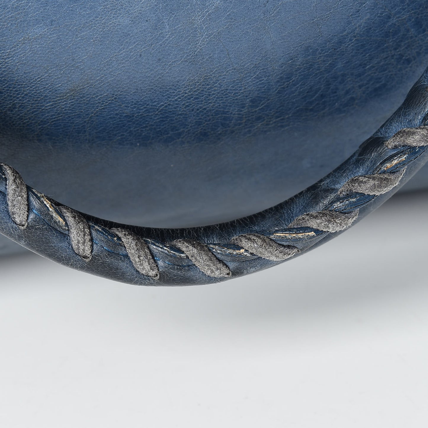 Chevre Classic Hardware Purse Bleu