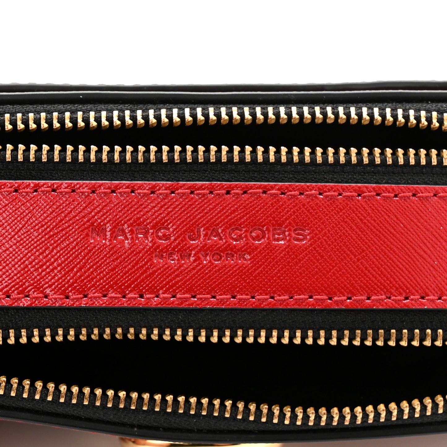 Saffiano Small Snapshot Camera Bag Red Multicolor