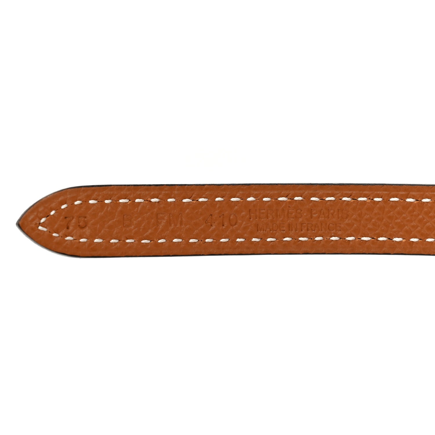 Hermes Swift Epsom 13mm Gamma Belt 75 30 Black Gold 3 of 5