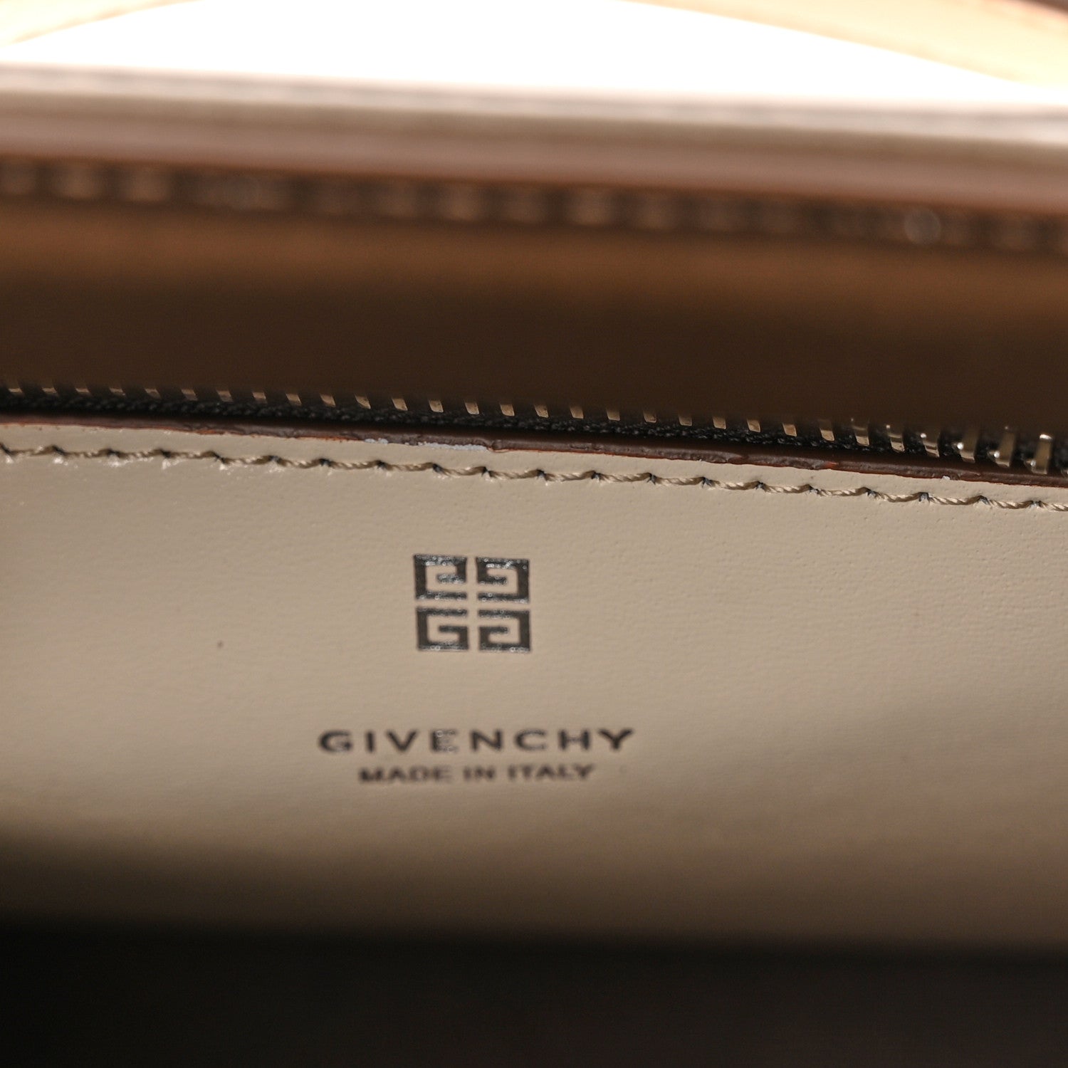 Givenchy Box Calfskin Gradient Mini Lock Antigona Shoulder Bag Brown Beige 6 of 10