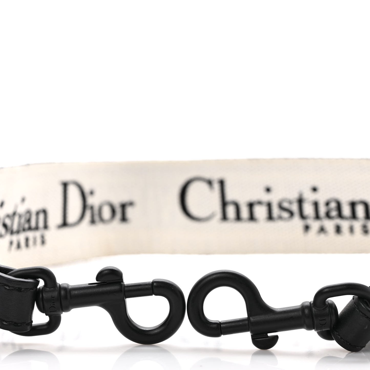 Canvas Embroidered Shoulder Strap Black Ultramatte