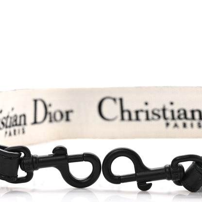 Christian Dior Canvas Embroidered Shoulder Strap Black Ultramatte 3 of 6