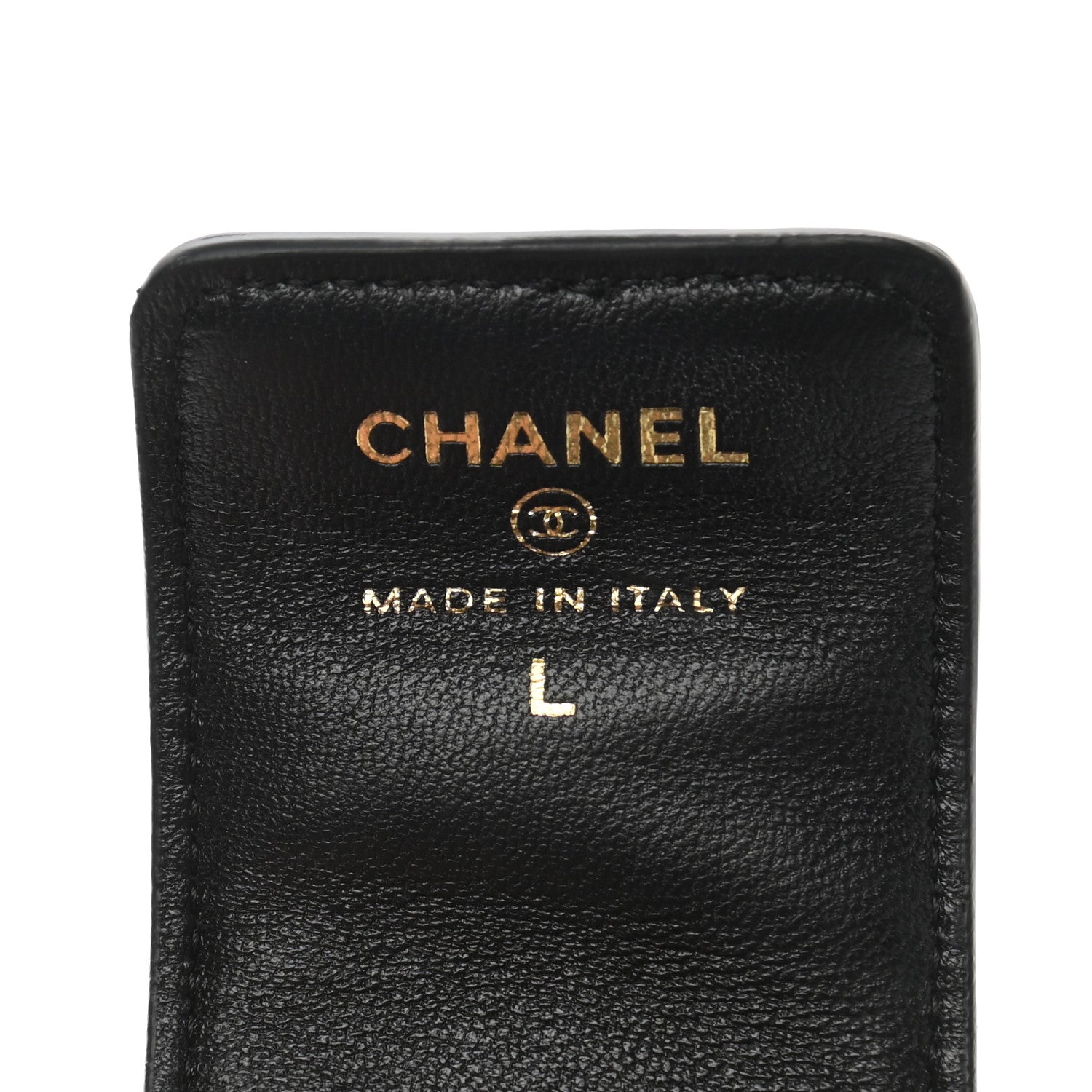 Chanel Lambskin Quilted Flap Card Holder With Cuff Black 11 of 12