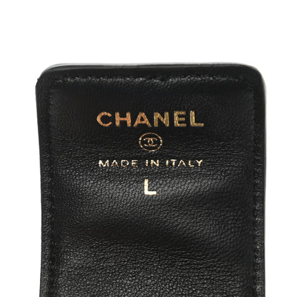 Chanel Lambskin Quilted Flap Card Holder With Cuff Black 11 of 12