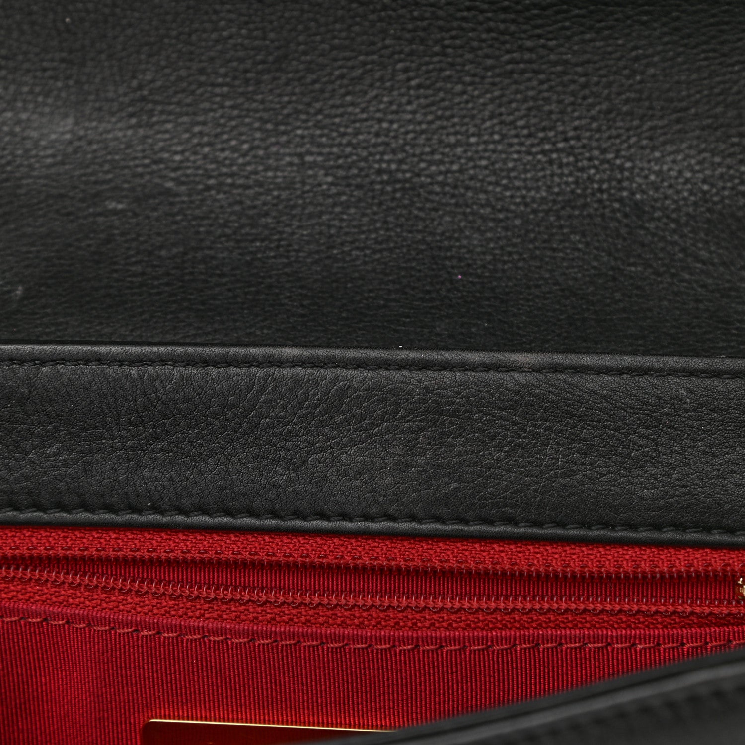 Chanel Calfskin Quilted Small Underline Flap Black 9 of 9