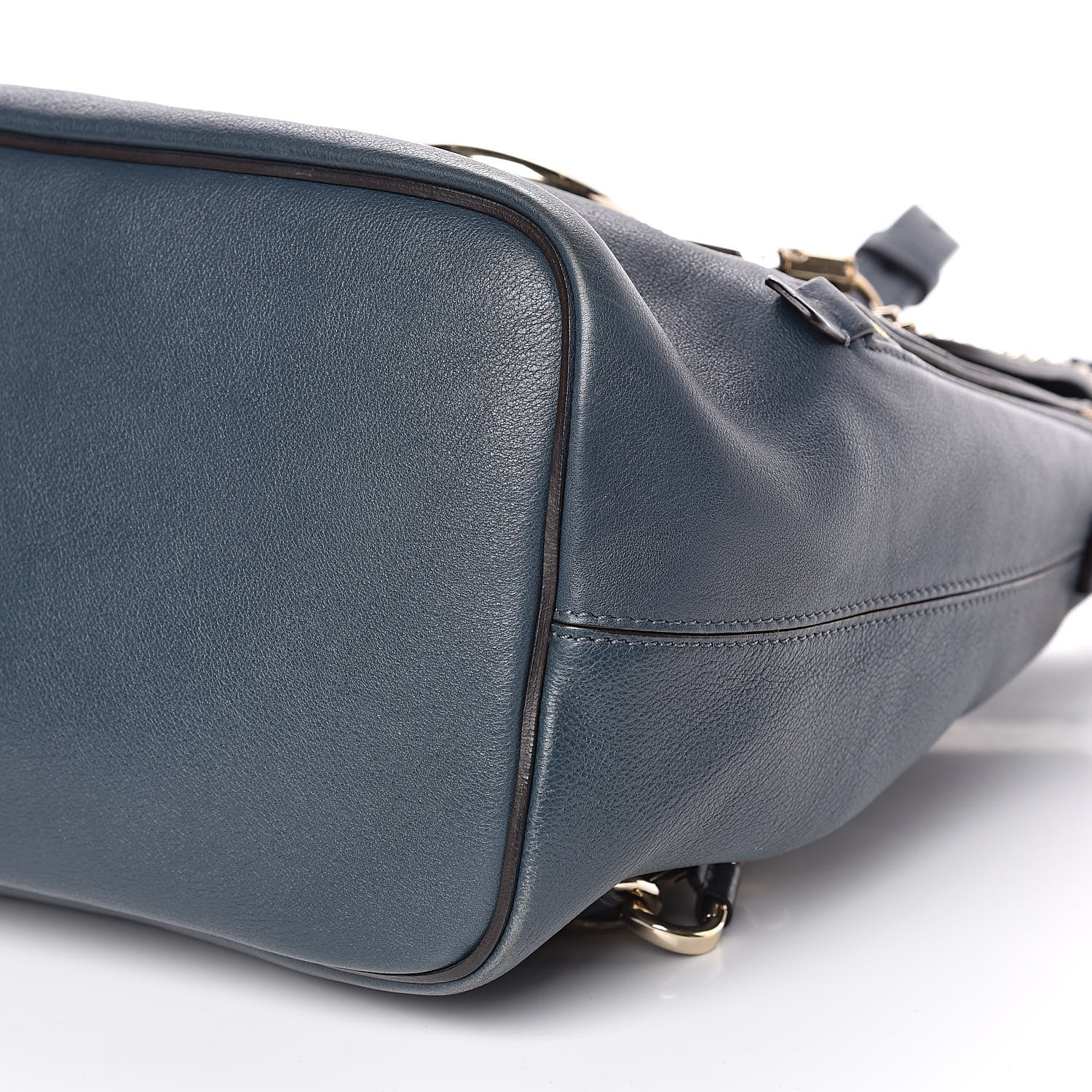 Chloe Suede Calfskin Medium Faye Backpack Silver Blue 10 of 12