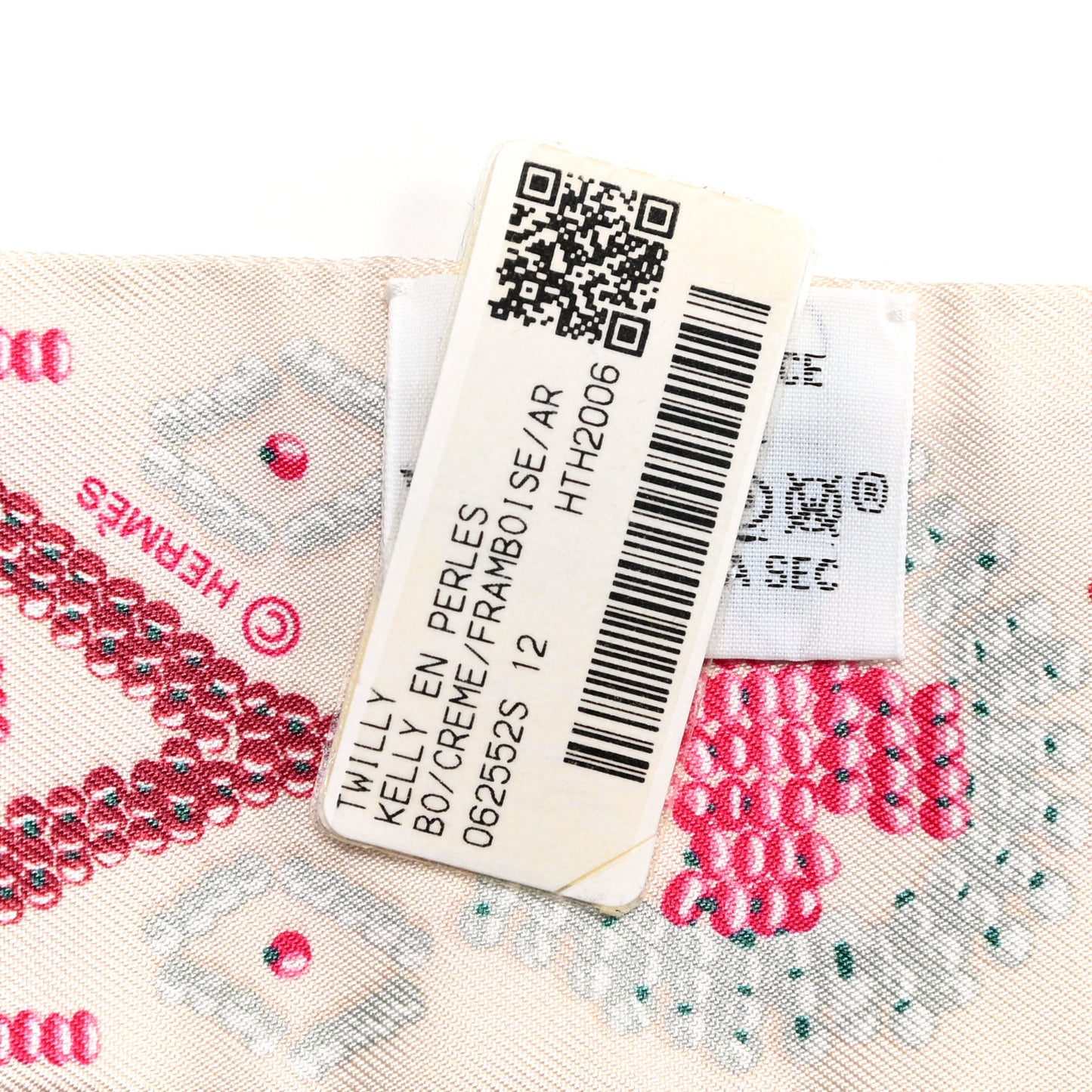 Silk Kelly En Perles Twilly Creme Framboise