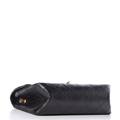 Chanel Aged Calfskin Quilted 2.55 Reissue Mini Flap Black 4 of 10